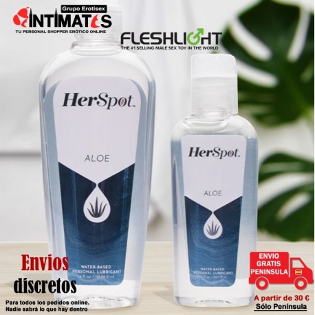 Aloe Lube de HerSpot 100ml · Lubricante a base de agua · Fleshlight, que puedes adquirir en intimates.es "Tu Personal Shopper Erótico Online" 