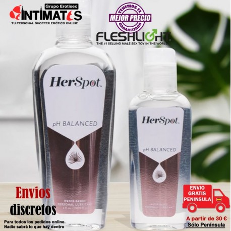 pH Balanced de HerSpot 100ml · Lubricante a base de agua · Fleshlight, que puedes adquirir en intimates.es "Tu Personal Shopper Erótico Online" 