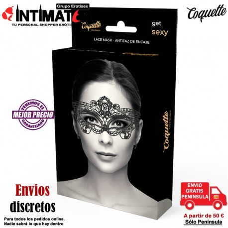 Desire · Antifaz de encaje · Coquette, que puedes adquirir en intimates.es "Tu Personal Shopper Erótico Online" 