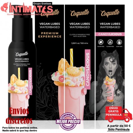 Candylicious · Lubricante sabor a batido de golosinas y donut 100ml · Coquette, que puedes adquirir en intimates.es "Tu Personal Shopper Erótico Online" 
