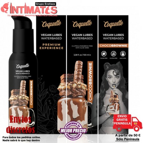 Chocobrownie · Lubricante sabor a batido de chocolate y bizcocho 100ml · Coquette, que puedes adquirir en intimates.es "Tu Personal Shopper Erótico Online" 