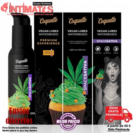 Space Sativa · Lubricante sabor a muffins de marihuana 100ml · Coquette