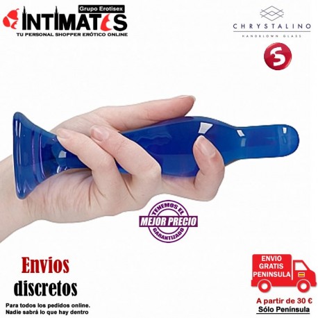 Flask · Consolador - Azul · Chrystalino , que puedes adquirir en intimates.es "Tu Sexshop Online"