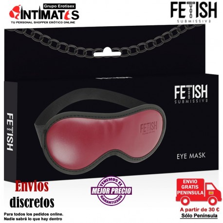 Eye Mash · Antifaz rojo de cuero vegano · Fetish Submissive, que puedes adquirir en intimates.es "Tu Sexshop Online"