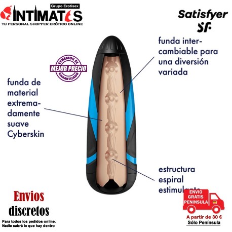 Pressure Spiral · Funda intercambiable · Satisfyer Men, que puedes adquirir en intimates.es "Tu Sexshop Online"