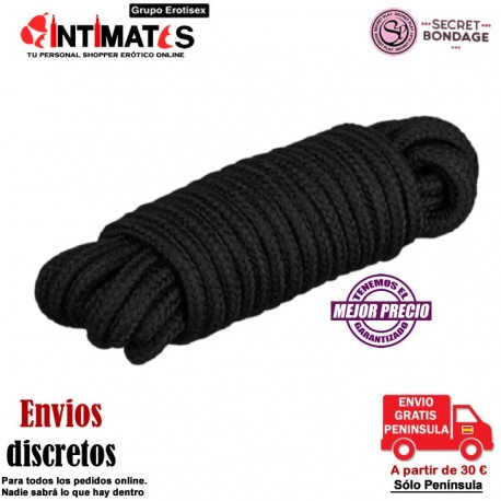 Cuerda Bondage 10M - Negra · Secret Play, que puedes adquirir en intimates.es "Tu Sexshop Online" 