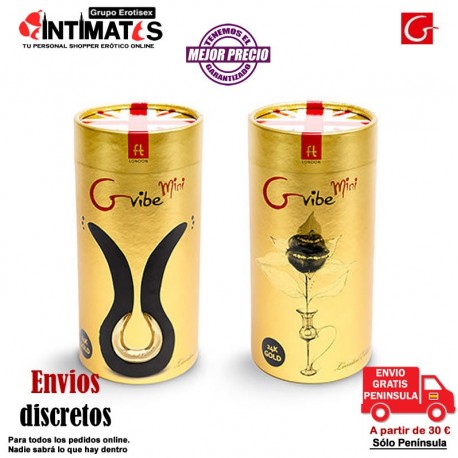 Gvibe Mini Golden Edition · Vibrador de doble estimulación · Fun toys, que puedes adquirir en intimates.es "Tu Personal Shopper Erótico Online" 