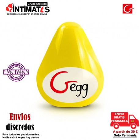 GEgg - Amarillo · Huevo masturbador · Gvibe, que puedes adquirir en intimates.es "Tu Personal Shopper Erótico Online" 