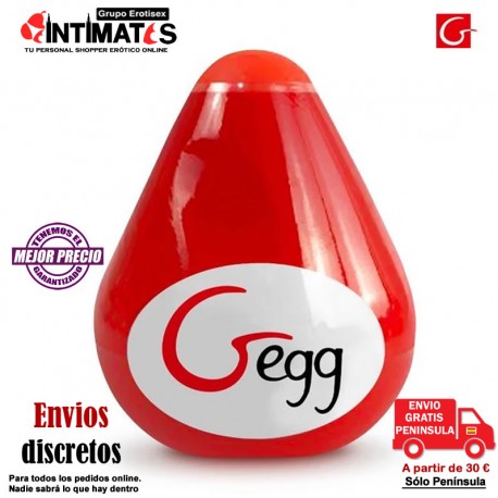 GEgg - Rojo · Huevo masturbador · Gvibe, que puedes adquirir en intimates.es "Tu Sexshop Online" 