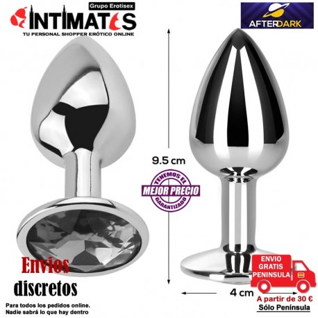 Diamond White · Plug anal de aluminio - L · AfterDark, que puedes adquirir en intimates.es "Tu Personal Shopper Erótico Online" 