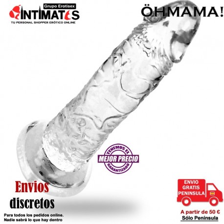 Consolador realístico 160mm - Transparente · ÖhMama, que puedes adquirir en intimates.es "Tu Personal Shopper Erótico"