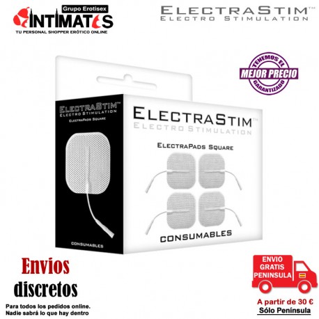 ElectraPads · Autoadhesivos cuadrados · Electrastim, que puedes adquirir en intimates.es "Tu Personal Shopper Erótico Online" 