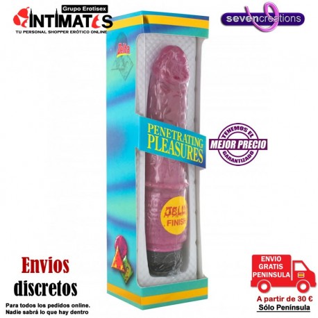 Penetration Pleasures · Vibrador Jelly Purple 200mm · Seven Creations, que puedes adquirir en intimates.es "Tu Personal Shopper Erótico Online" 