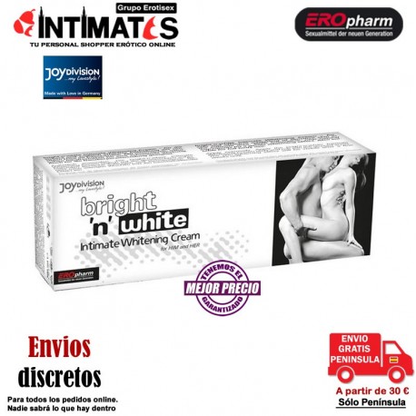 Bright 'n' white · Blanqueador de zonas Íntimas unisex · EROpharm , que puedes adquirir en intimates.es "Tu Sexshop Online" 