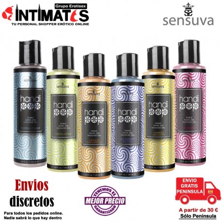 Handipop - Manzana verde 125 ml · Gel de masaje y sexo oral · Sensuva, que puedes adquirir en intimates.es "Tu Sexshop Online"
