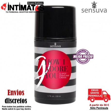 G How I Adore You 50ml · Crema estimuladora del Punto G · Sensuva, que puedes adquirir en intimates.es "Tu Sexshop Online" 