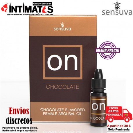 On Chocolate · Aceite estimulante ♀ · Sensuva, que puedes adquirir en intimates.es "Tu Sexshop Online" 