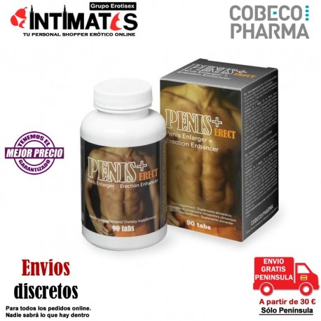 Penis+ Erect 90 tabs · Erecciones prolongadas · Cobeco, que puedes adquirir en intimates.es "Tu Personal Shopper Erótico Online"