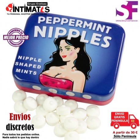 Peppermint Nipples 30g · Pezones de menta · Spencer & Fleetwood, que puedes adquirir en intimates.es "Tu Sexshop Online" 
