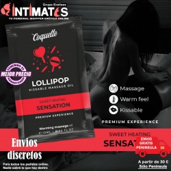 Lollipop · Aceite de masaje besable con efecto calor 10ml · Coquette