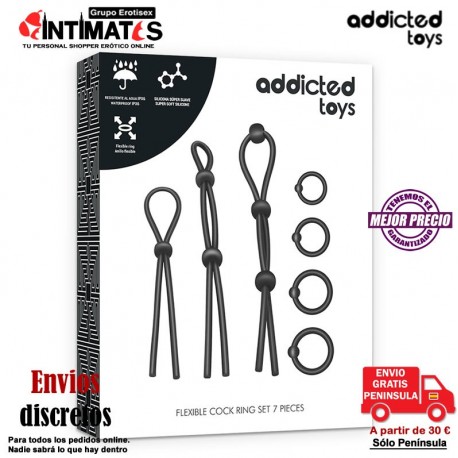 Anillas de silicona para el pene · Addicted toys , que puedes adquirir en intimates.es "Tu Personal Shopper Erótico Online" 