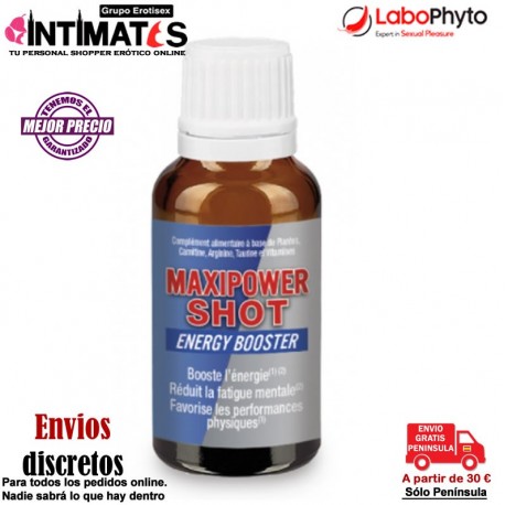 MaxiPower Shot (3 x 20 ml) · Bebida energética · Labophyto, que puedes adquirir en intimates.es "Tu Personal Shopper Erótico Online" 