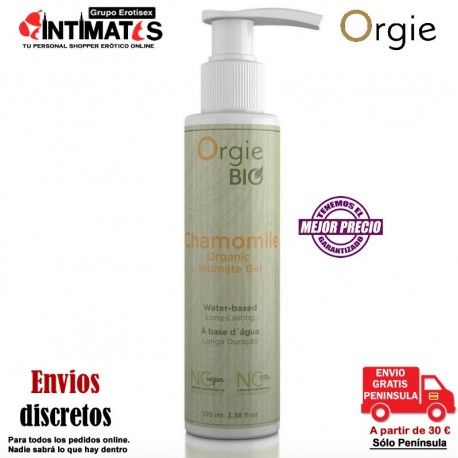 Chamomile · Gel intimo organico de Manzanilla · Orgie, que puedes adquirir en intimates.es "Tu Personal Shopper Erótico"