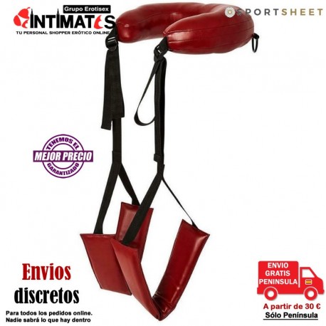 Saffron Thigh Sling · Mantiene los muslos abiertos y alzados · Sportsheets, que puedes adquirir en intimates.es "Tu Personal Shopper Erótico Online" 