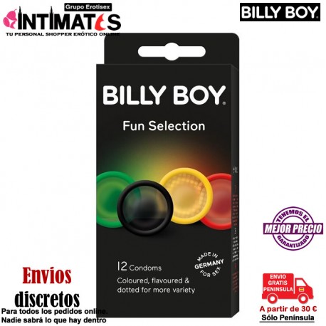 Fun Selection · Preservativos 12 Uds. · Billy Boy, que puedes adquirir en intimates.es "Tu Personal Shopper Erótico Online" 