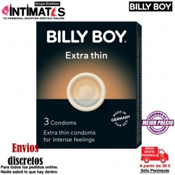 Extra thin · Preservativos 3 Uds. · Billy Boy