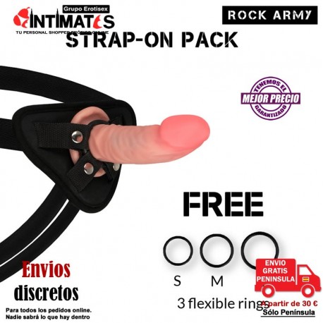 Arnés + Dildo realista Dual Sensitive Tiger - 140mm · Rock Army, que puedes adquirir en intimates.es "Tu Personal Shopper Erótico Online" 