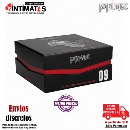No. 09 · Jaula para el pene - Negra · Man|Cage, que puedes adquirir en intimates.es "Tu Personal Shopper Erótico Online"
