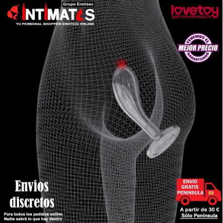 Flawless Clear 6" · Plug prostático · Lovetoy, que puedes adquirir en intimates.es "Tu Personal Shopper Erótico Online"