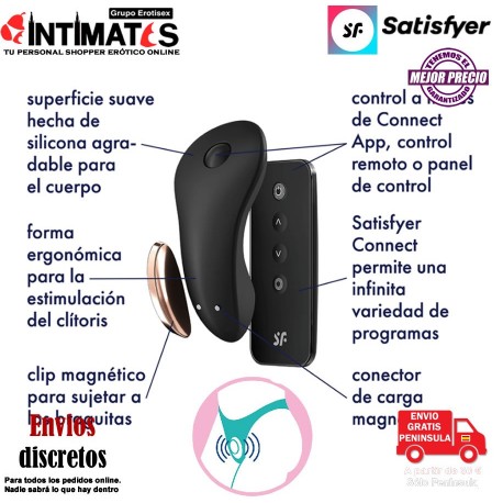 Little Secret · Panty vibrador para encajar en la braguita con APP · Satisfyer, que puedes adquirir en intimates.es "Tu Personal Shopper Erótico Online" 
