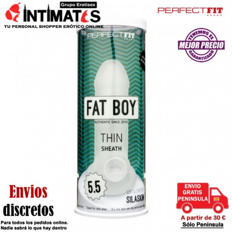 Fat Boy™ Thin 5,5" · Funda extensora micro acanalada · Perfect Fit, que puedes adquirir en intimates.es "Tu Personal Shopper Erótico Online" 