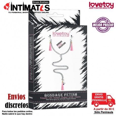 Nipple Clit Tassel · Pinzas para pezones y clítoris con cadena · Lovetoy, que puedes adquirir en intimates.es "Tu Personal Shopper Erótico Online"