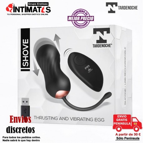 Shove · Huevo con thrusting y vibración con control remoto · Tardenoche, que puedes adquirir en intimates.es "Tu Personal Shopper Erótico Online"