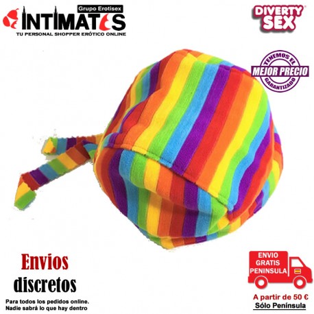 Bandana bandera LGBT · Diverty Sex, que puedes adquirir en intimates.es "Tu Personal Shopper Erótico Online" 