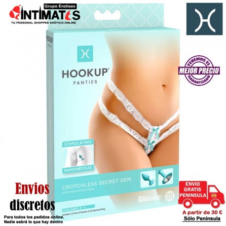 Panties Crotchless Secret Gem · Braguitas de placer · Hookup Panties, que puedes adquirir en intimates.es "Tu Personal Shopper Erótico Online"