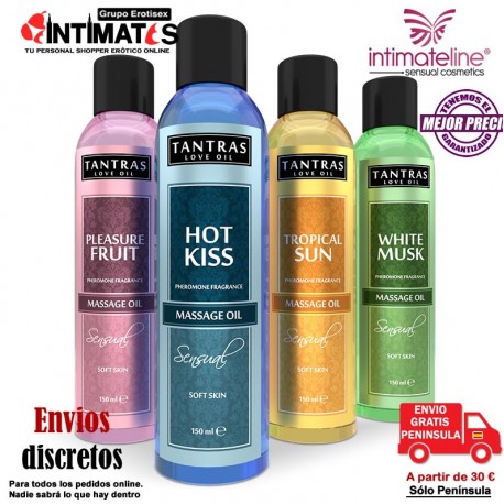 Tantras love oil · Aceite de masaje perfumado con feromonas · intimateline, que puedes adquirir en intimates.es "Tu Personal Shopper Erótico Online"