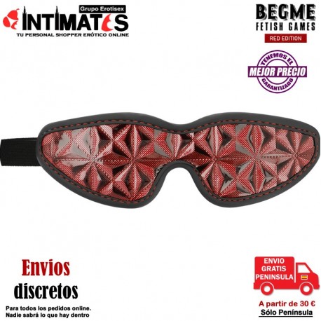 Antifaz elástico 100% vegano · Begme Red Edition, que puedes adquirir en intimates.es "Tu Personal Shopper Erótico Online"