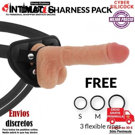 Arnés + Connor Liquid Silicone 205mm · Cyber Silicock, que puedes adquirir en intimates.es "Tu Personal Shopper Erótico Online" 