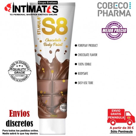 S8 Chocolate Body Paint 100 ml · Pintura corporal · Stimul8, que puedes adquirir en intimates.es "Tu Personal Shopper Erótico Online" 