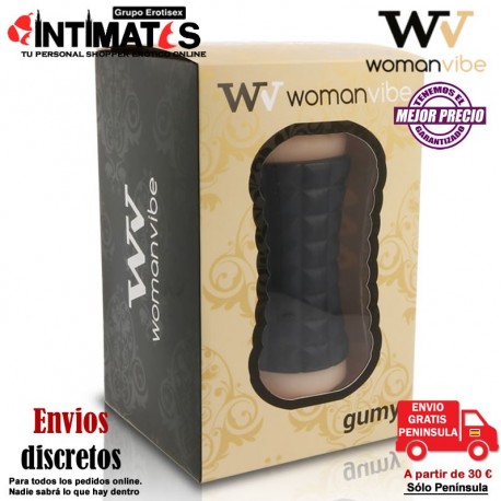 Gumy · Masturbador doble · Womanvibe, que puedes adquirir en intimates.es "Tu Personal Shopper Erótico Online" 