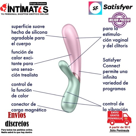 Hot Lover · Vibrador conejito con App y función calor · Satisfyer, que puedes adquirir en intimates.es "Tu Personal Shopper Erótico Online" 