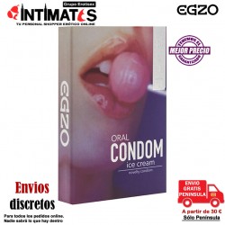 Oral Condom · Condón de sabor a helado · Egzo