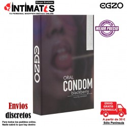 Oral Condom · Condón de sabor a fresa · Egzo