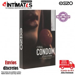 Oral Condom · Condón de sabor a chocolate · Egzo