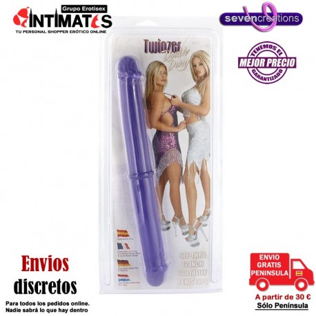 Twinzer · Double Dong 300mm - Morado · SevenCreations, que puedes adquirir en intimates.es "Tu Personal Shopper Erótico"