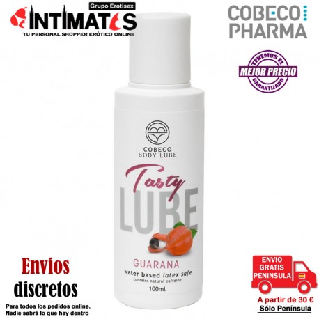 Tasty Lube Guarana 100ml · Lubricante íntimo a base de agua · Cobeco, que puedes adquirir en intimates.es "Tu Personal Shopper Erótico"